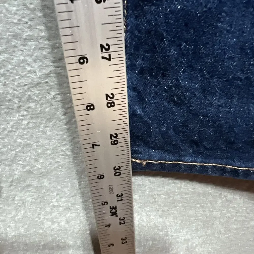 Abercrombie & Fitch High Rise 90s Straight Jean Dark Blue Size 31 Fits 35 NWT